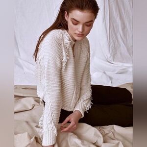 LINE THE LABEL Petra Cream Alpaca Sweater M